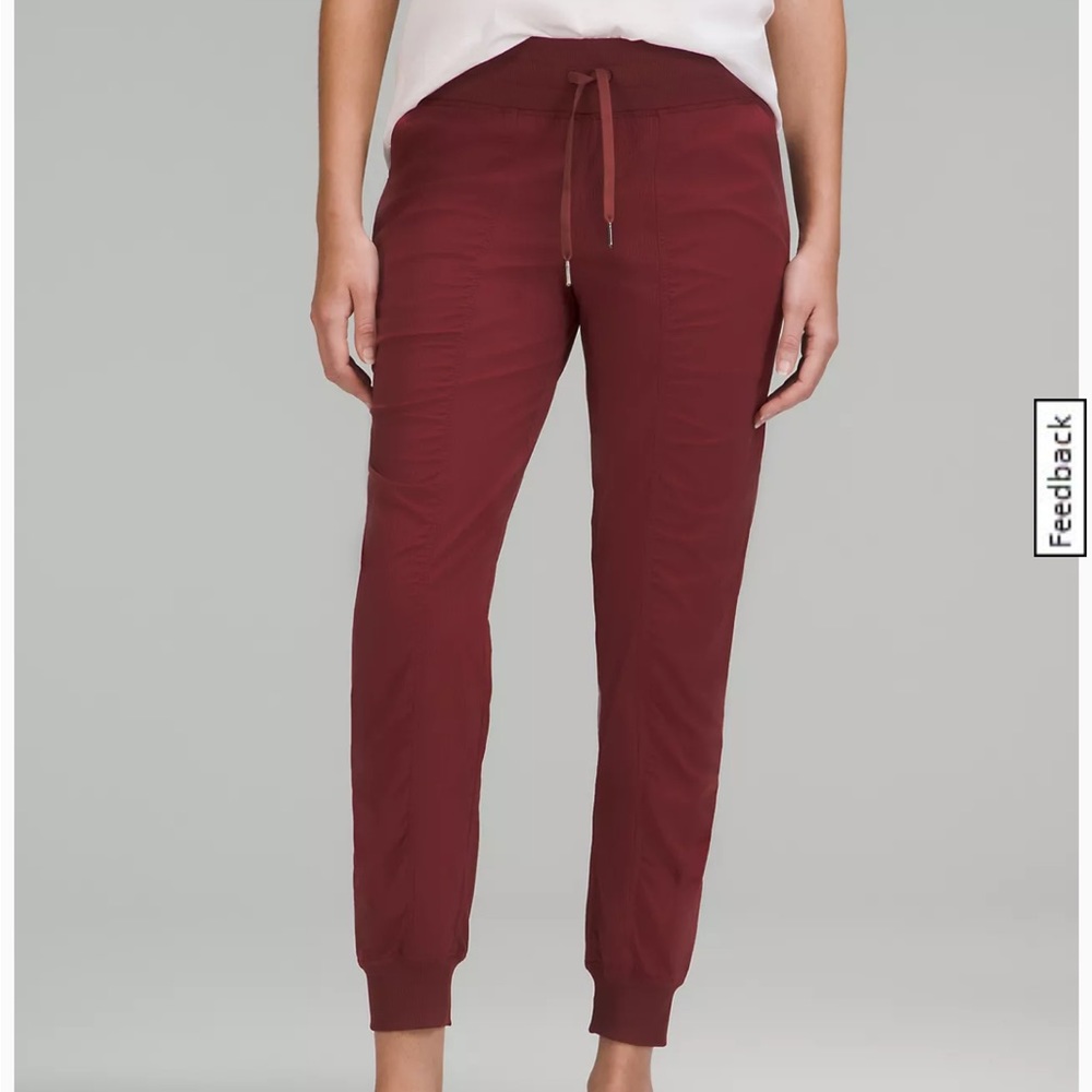 Lululemon Red Merlot Dance Studio Mid-Rise Jogger